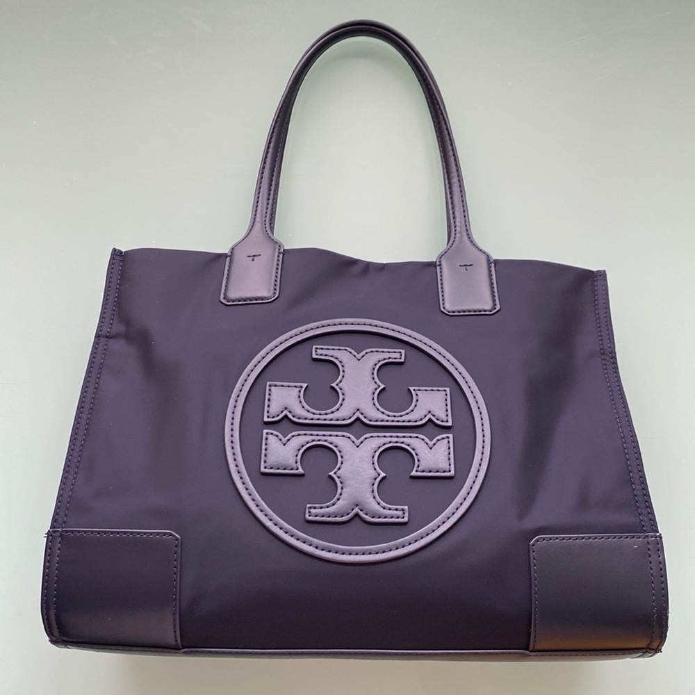 Tory Burch Ella tote small navy almost new